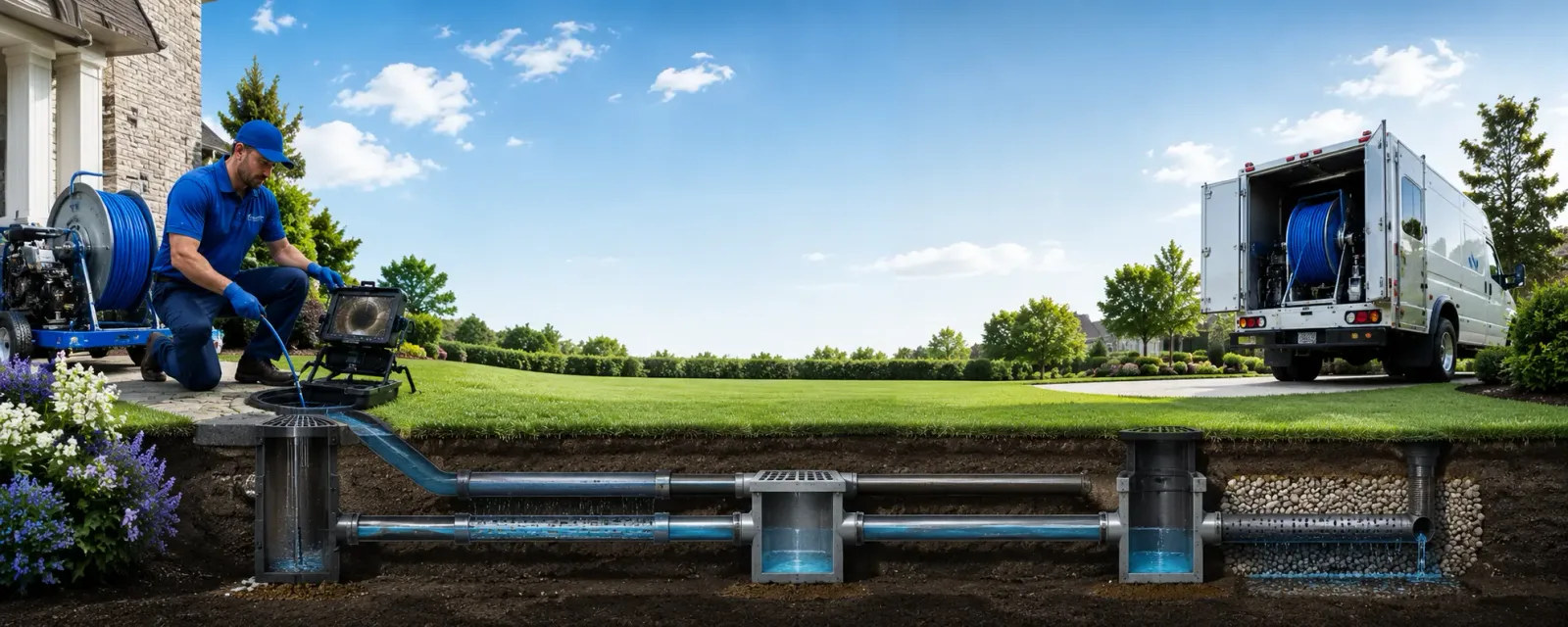Outdoor drain cleaning information for Pierpont, OH